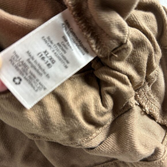 Time And Tru Womens Brown Utility Jacket XL Snap Front Pockets Drawstring Waist - Picture 4 of 8